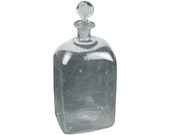 Glass Decanter, c.1760's, Beautiful & Simple Early New England Serving Piece