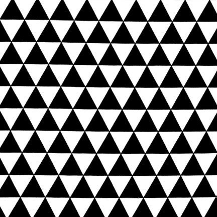 Remix Black Triangles by Ann Kelle for Robert Kaufman Fabrics, Half Yard, 1/2 Yard