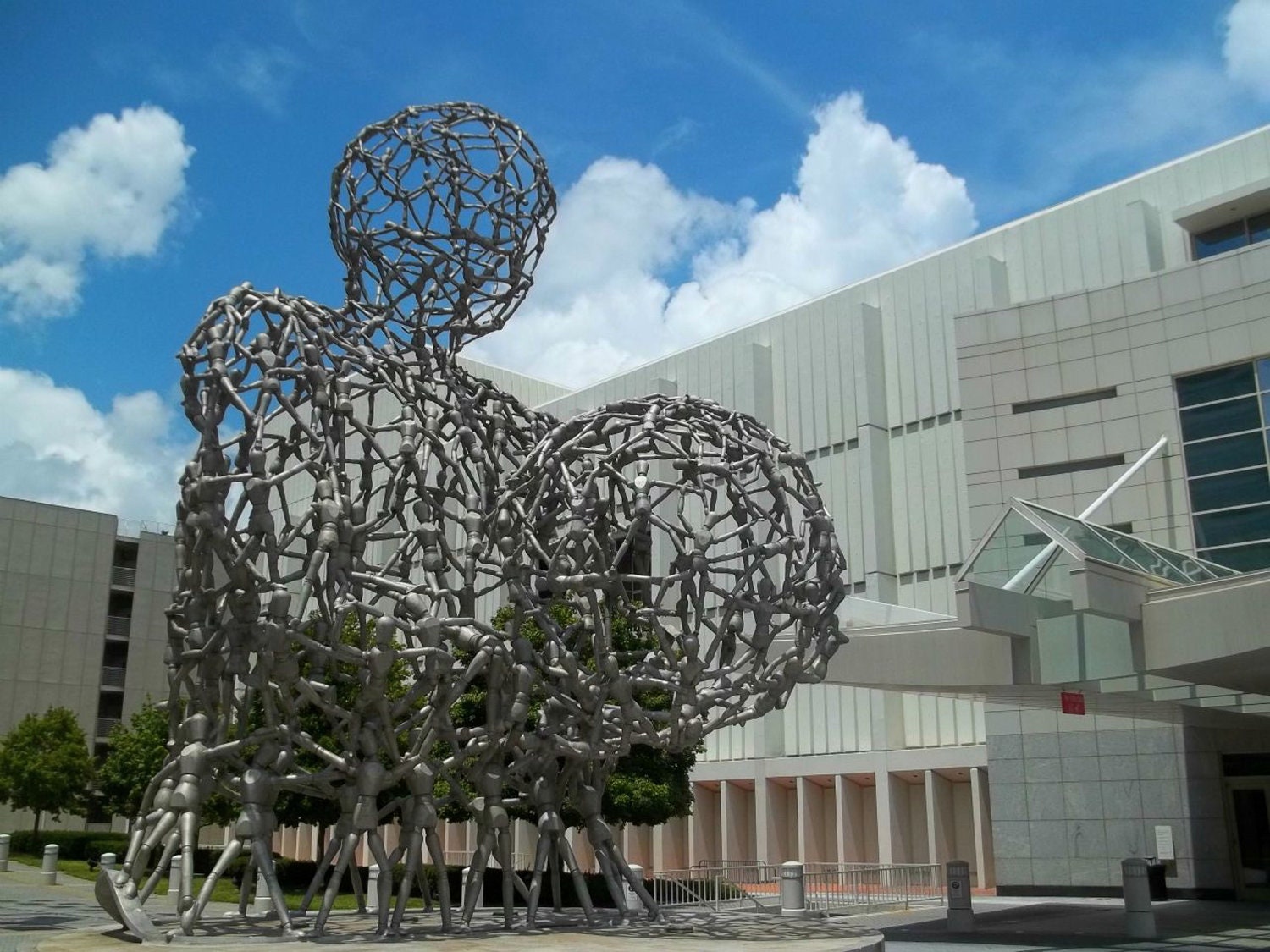 Sculpture Atlanta's Alliance Theatre 11 x 14 Fine Art Photography Blue Sky Architecture