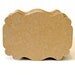 Top note die cut kraft fancy label shape scrapbooking embellishment 2 1/2 dozen