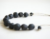 Black Necklace-  Stoneware Ceramic Jewelry by RossLab (mad to order)