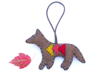Fox ornament with triangles, number 58