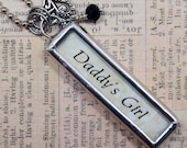 Daddys Girl Forever Double Sided Silver Soldered Charm/Pendant/Necklace