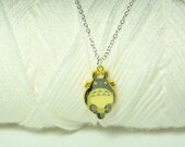 Golden Enamel Totoro Necklace