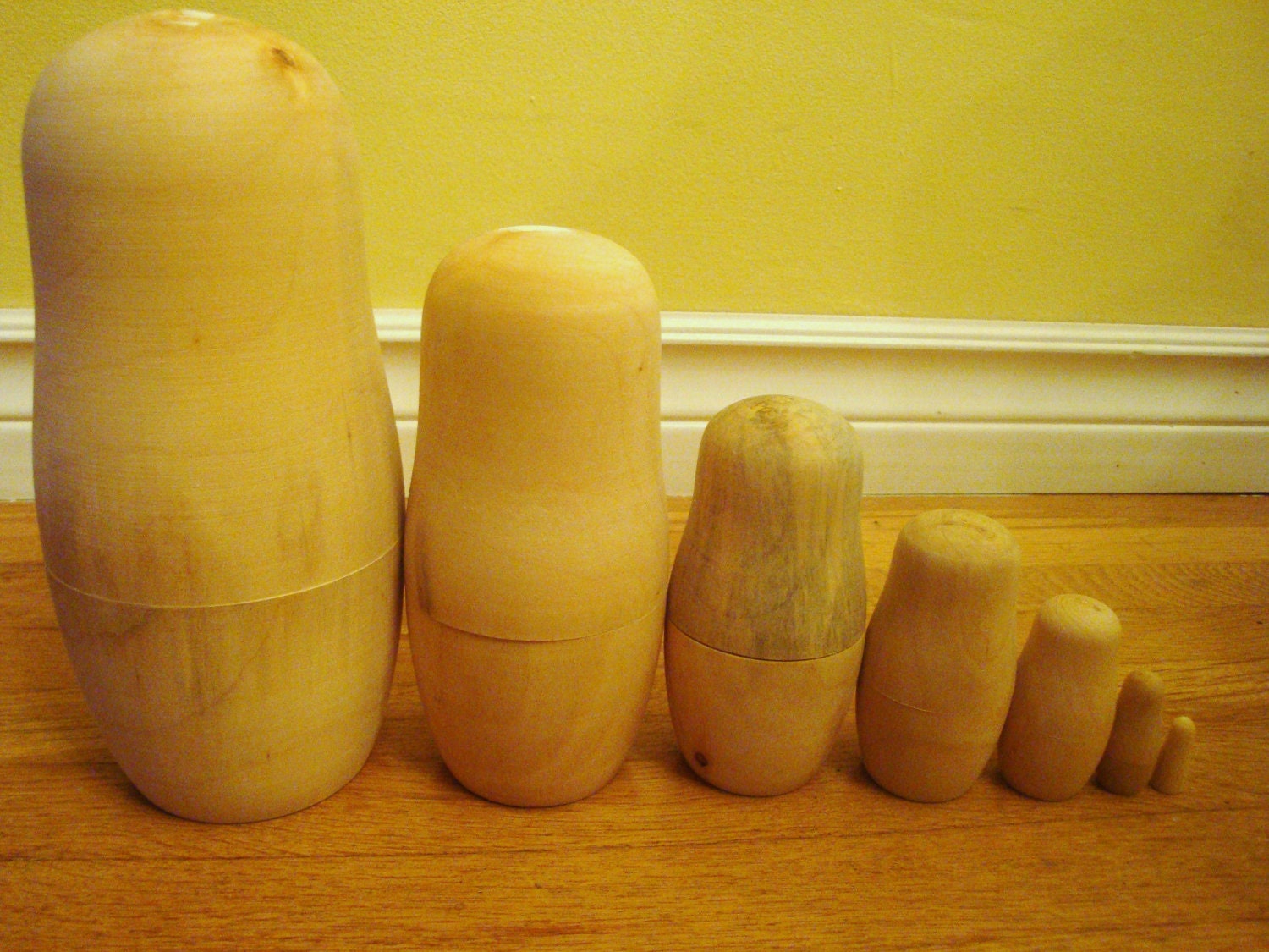Set of Seven Blank Nesting Dolls