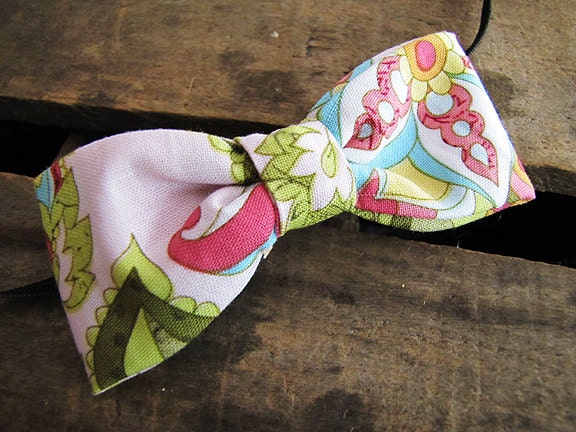 Toddler Little Girls Headband, Multicolor Bow , Designer Fabric,  Elastic Band for Any Age