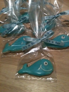 Whale Baby Cookies