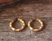 Vintage Gold Hoop Earrings