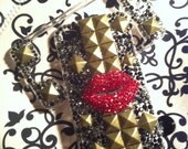 Iphone 4 bling lips case