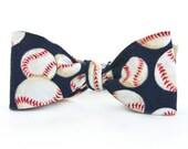 Boy Bow Tie Freestyle School Picture Photo Prop Blue Baseball