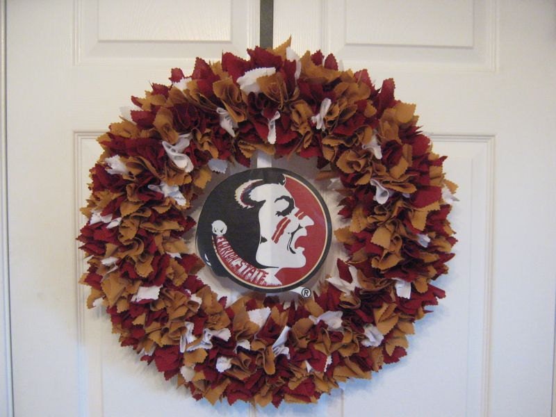 14" Florida State Seminoles Fabric Wreath