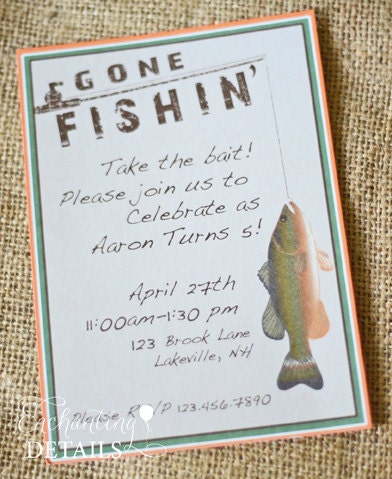 FISHING- Printable Gone Fishin' Invitation Il_170x135