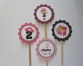 12 Personalized Girl Pirate Cupcake Toppers Il_170x135