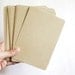 Kraft Paper Blank Note Card with Round Corner, Size 10.5x15 cm,  Set of 25 - for postcard, greeting card, crafts, letterpress