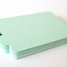 100 MINT GREEN Hang Tag, Gift Tag, Price Tag Die cuts punches cardstock 2.25X1.5 inch -Scrapbook, cards