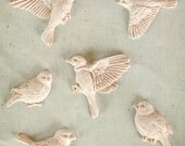 Prima Shabby Chic Treasures - Fly Away - 6 resin birds for altered art, scrapbooking by Ingvild Bolme 891480