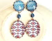 Native american motives tribal post dangle earrings - Boho jewelry - Free Worldwide Shipping - Gift for her under 25 USD