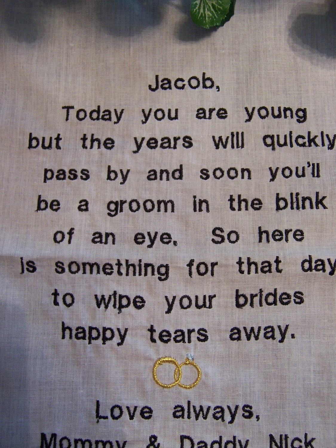 Ring Bearer Hankie