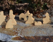 Nativity Scene Pine Christmas