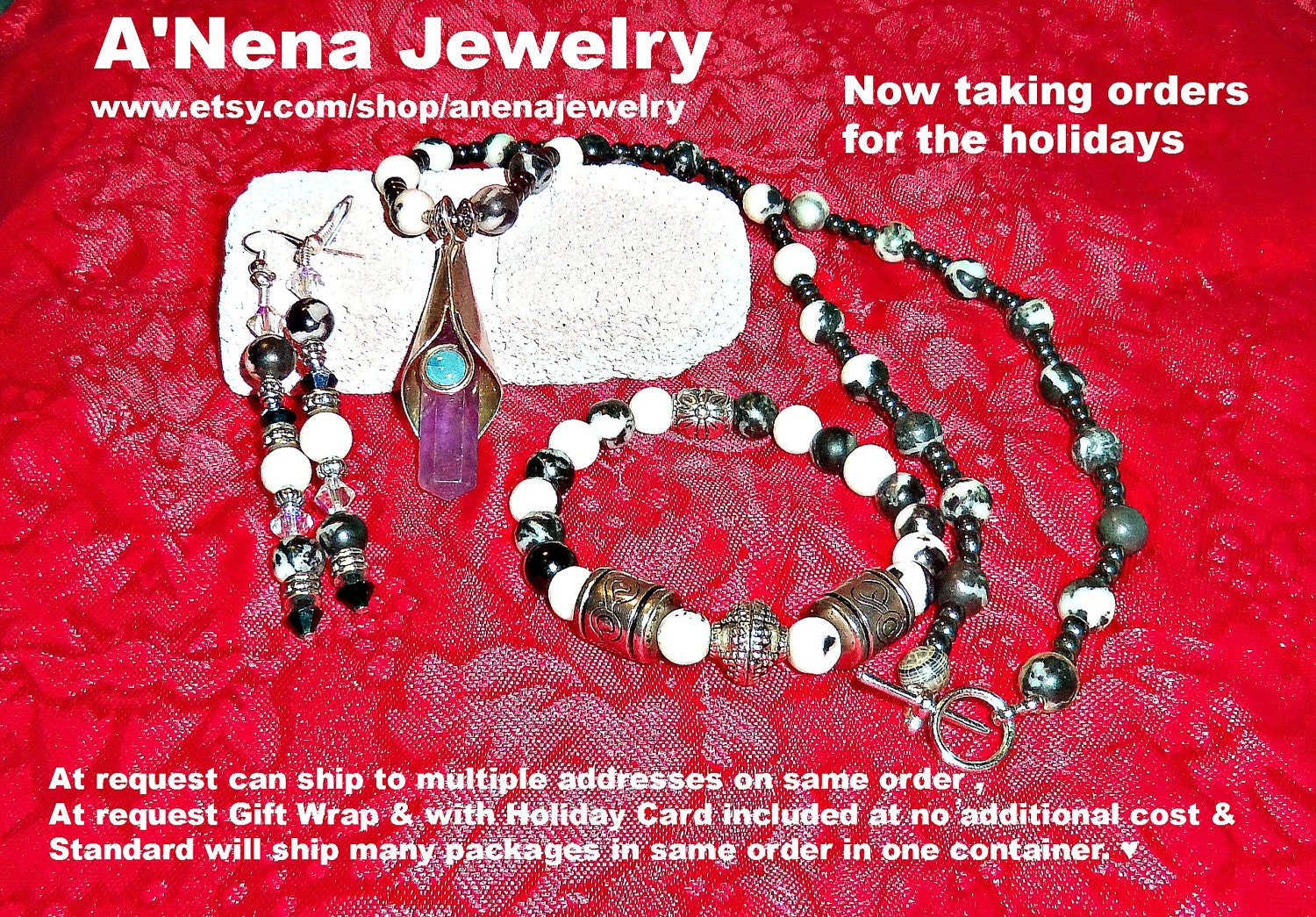 Necklace For Men " Faithful and Hopeful" Zebra Jasper Fire Opal, Sterling Silver, Amethyst, & Hematite