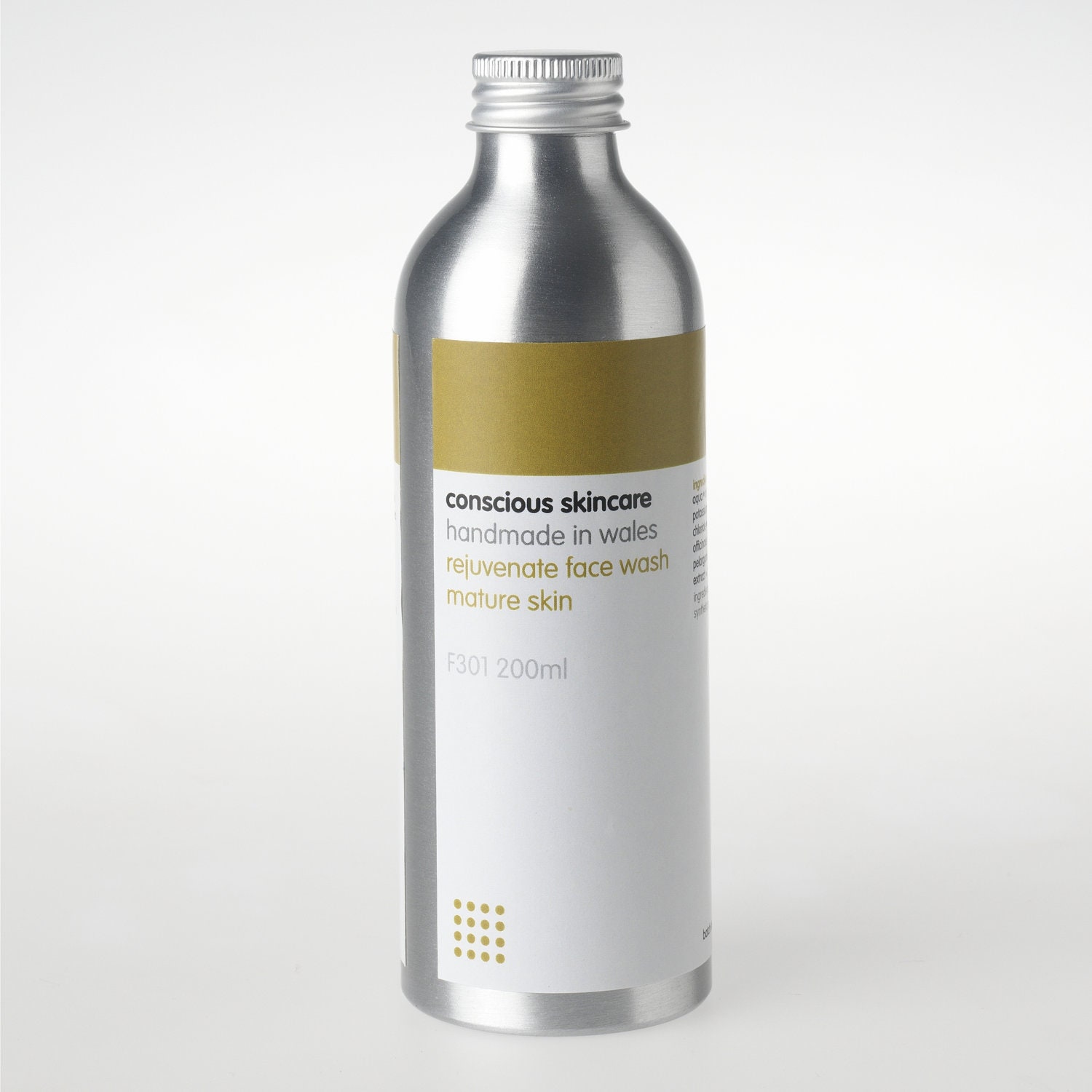 Organic Rejuvenating Face Wash for Mature Skin. Vegan. Organic Skincare.100% Chemical Free. 200ml size