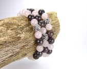 Heart Chakra Bracelet Set for Patience and Healing, Zen Bracelet
