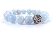 Mens Aquamarine Energy Bracelet for Expression and Communication