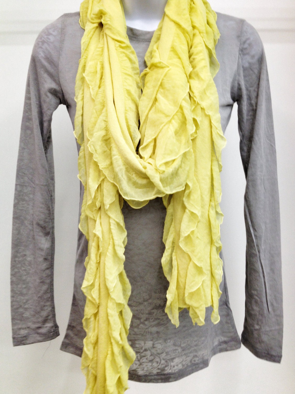 Ruffle Scarf Yellow