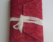 Handcrafted Journal - Valentine in Red Lace