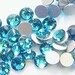 Blue Zircon 12ss Swarovski Elements Rhinestone 2058 flat back 36 pieces