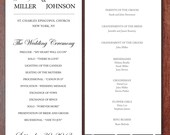 Printable Wedding Program DIY - Elegant Lace Frame