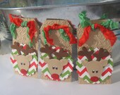 Reindeer christmas Tag embellishments