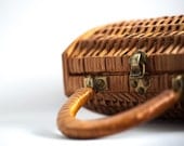 Wicker Wine Basket Carrying Case Spain