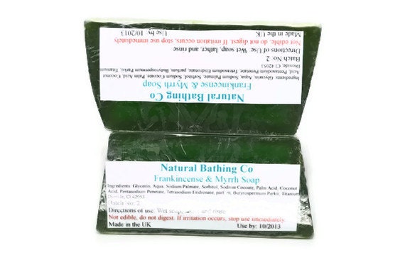 Christmas Frankincense and Myrrh Glycerin Soap Handmade Organic Soap