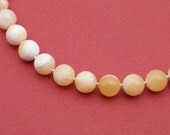 Beautiful Yellow Calcite Necklace, 20 inches