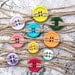Cute as a button bracelet in bright colors--Updated May 2012