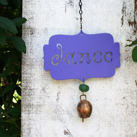 Dance Garden Word Bell Wind Chime