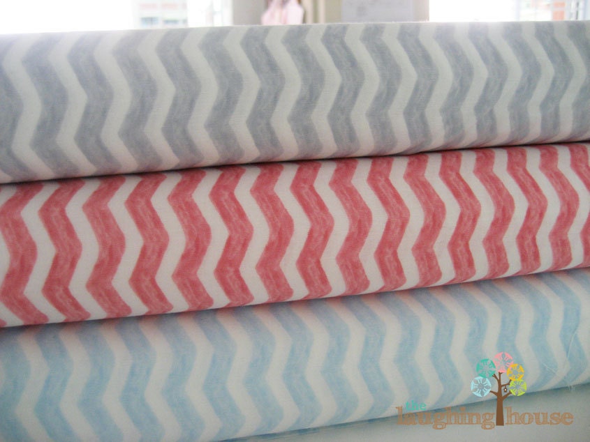 Michael Miller Fabric - SARAH JANE - Out to Sea - Water Chevron Set - 1 Yard Bundle