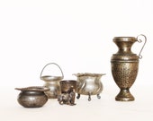 Set of 5 retro pewter pieces home decor