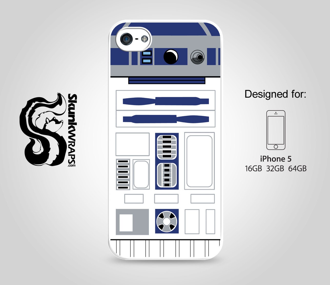 iPhone 5 Case  - R2D2 -  iPhone Case, iPhone 5G Case, Cases for iPhone 5, Hard iPhone 5 Case