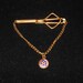 Very rare Swank U.S. Army Air Corps World War II tie clasp with chandelier chain 1930s era