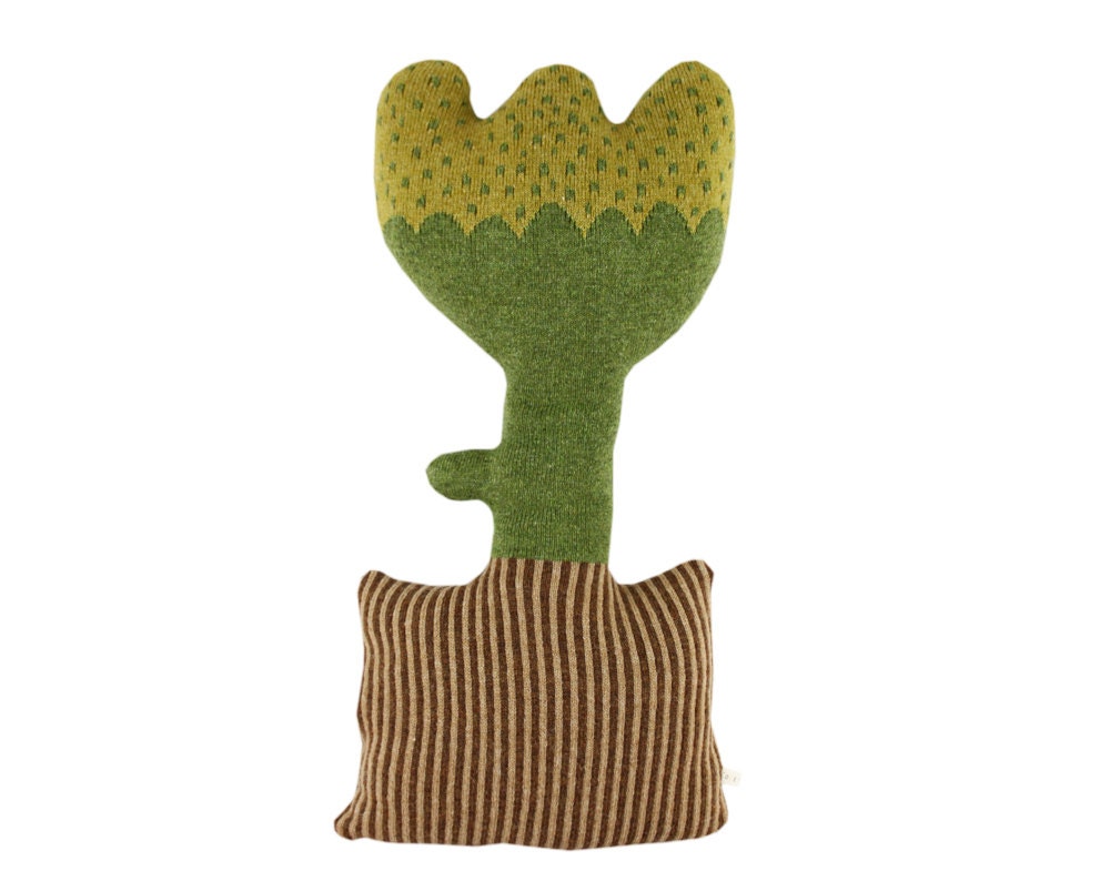 Potted PLANT shaped pillow - large