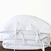 Toddler Bedding set - European Linen Fabric White (grey stars embroidery)