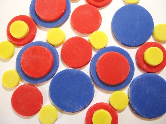 circle Toppers 100% edible Cupcake & Cake Fondant Toppers Il_570xn