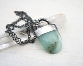 SALE I the Chrysoprase Temple Necklace