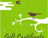 Gift Certificate for Three-Piece Crib Set (Bumper Pads, Crib Sheet, and Crib Skirt)