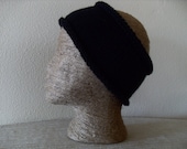 Dread Wrap - Head Wrap - Ear Muff - Warmer Cozy - Warm Winter Accessory - Black Headband - Short Length -  Vegan Acrylic