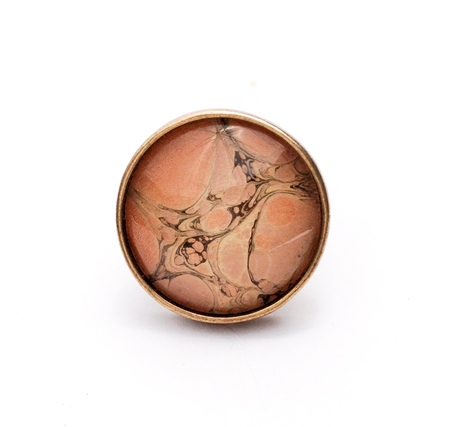 Bold and Funky Boho Vintage Brass Canyon Ring