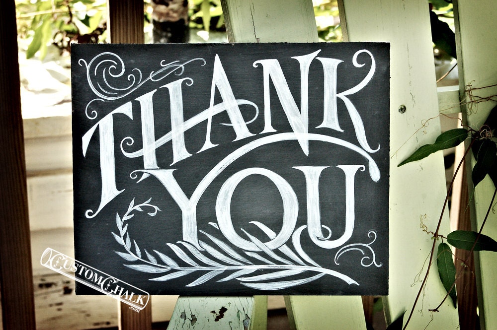 Thank You Sign - Wedding Thank You Sign - Party Thank You Banner or Signage