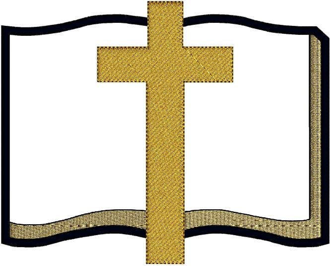 Bible Applique Religious Religion Jesus Christian Symbol Wedding Sampler Machine Embroidery Design 3 hoop sizes